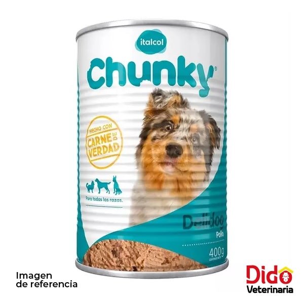 CHUNKY DELIDOG POLLO LATA 400 GM