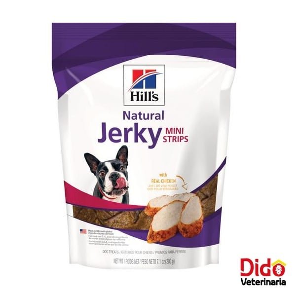 HILLS GALLETAS NATURAL JERKY MINI-STRIPS WHIT REAL CHICKEN 200 GM
