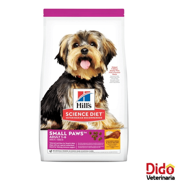 HILLS ADULT SMALL PAWS CHICKEN MEAL & RICE RECIPE DOG 4.5 LB