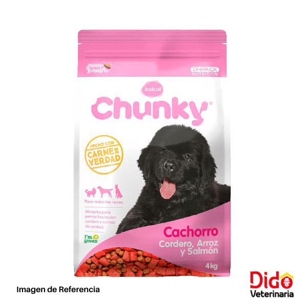 CHUNKY CACHORRO CORDERO, ARROZ Y SALMÓN