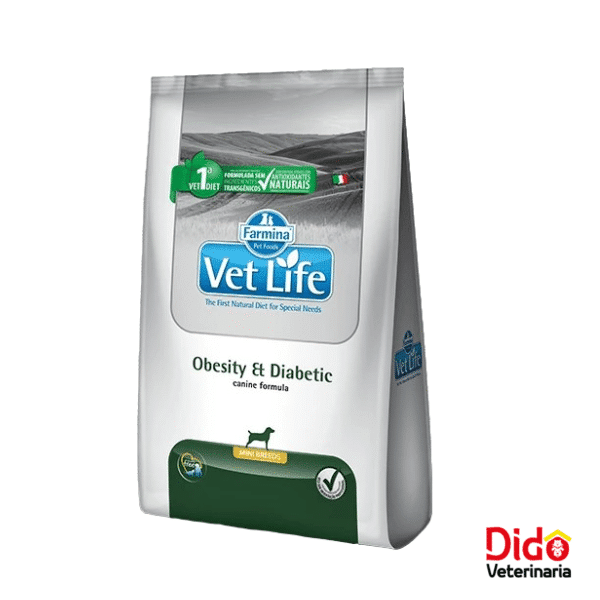 VET LIFE DOG CUIDADO OBESIDAD Y DIABETES RAZAS PEQUEÑAS 2KG