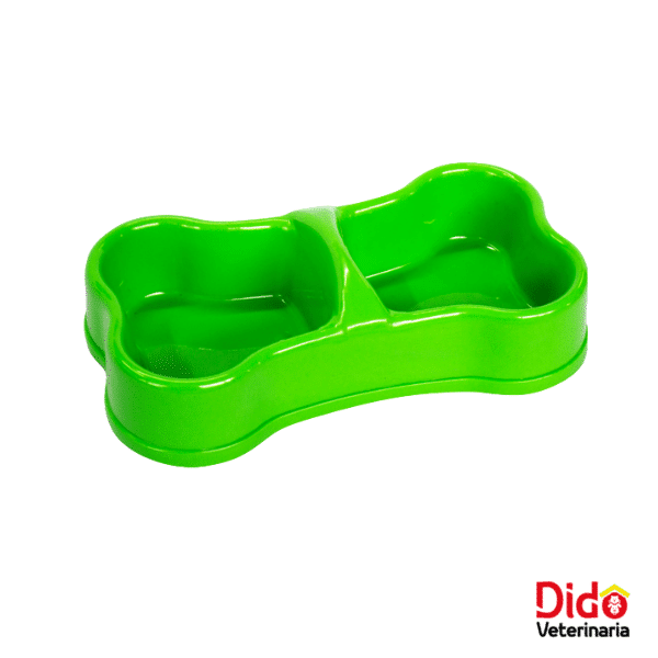 COMEDERO DOBLE HUESO GRANDE VERDE