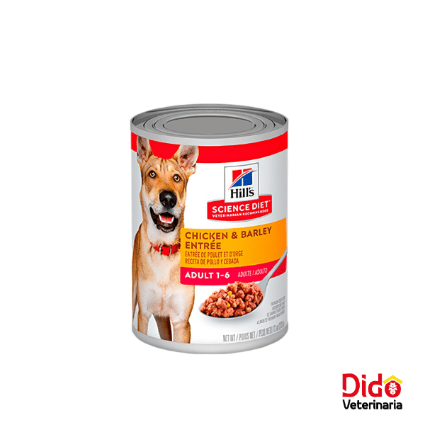 HILLS SCIENCE DIET CHICKEN BARLEY ENTREE DOG FOOD LATA 13OZ
