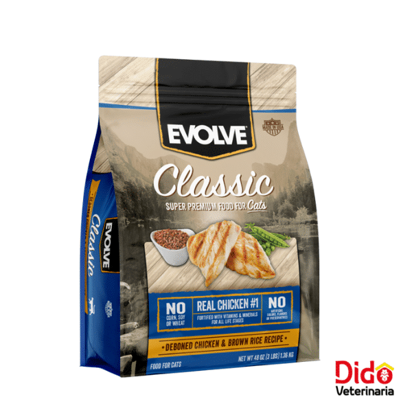 EVOLVE CAT CLASSIC POLLO 1.36KG