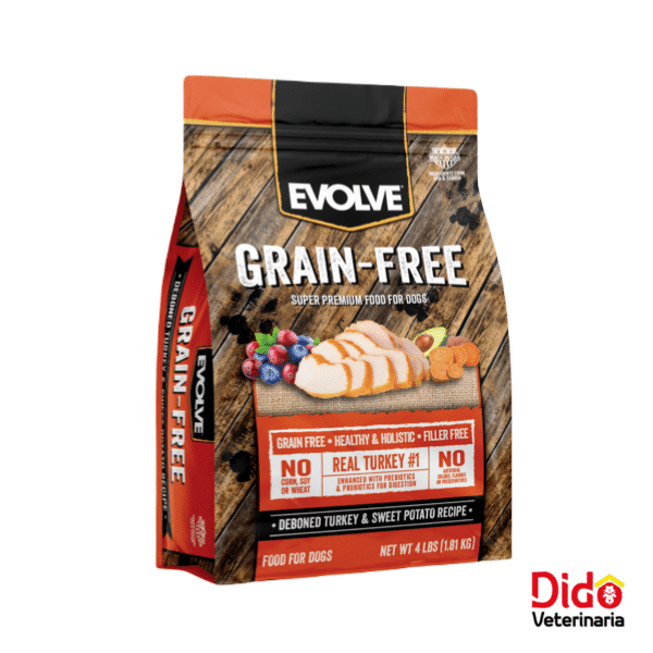 EVOLVE ADULTO GRAIN FREE PAVO