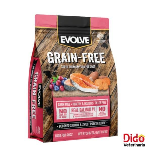 EVOLVE GRAIN FREE DOG SALMON Y PAPA DULCE