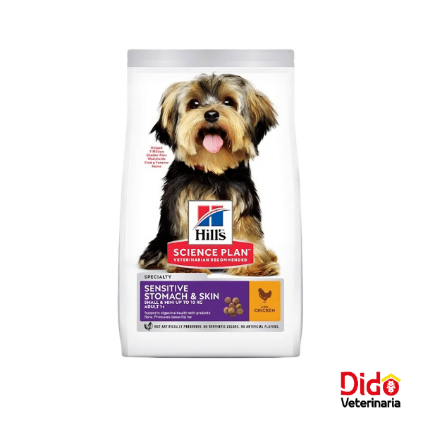 HILLS SCIENCE PLAN SENSITIVE STOMACH SKIN SMALL & MINI DOG 4LB