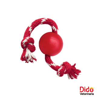 PELOTA CAUCHO KONG CON LAZO SMALL