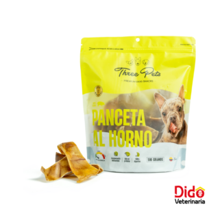 THREE PETS DOG SNACKS PANCETA AL HORNO CAJA 33UND 280GM
