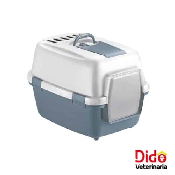 ARENERA STEFANPLAST CUBIERTA AZUL BLANCO 55X40X40