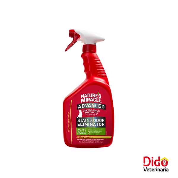 NATURES MIRACLE ELIMINADOR DE MANCHAS Y OLORES CAT 946 ML