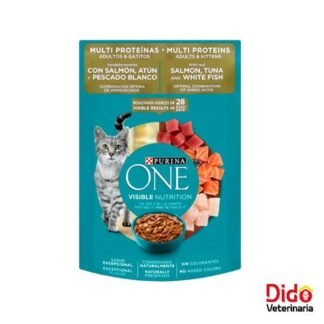 ONE POUCH GATICO Y ADULTO MULTI PROTEINAS 85 GM