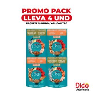 ONE POUCH CAT PACK 4 UNIDADES