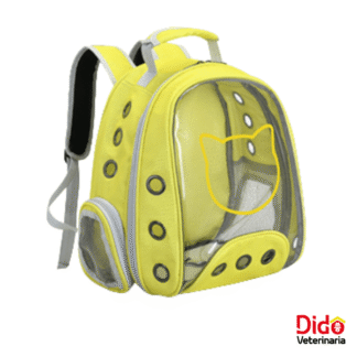 MALETA TRANSPARENTE CARA DE GATO