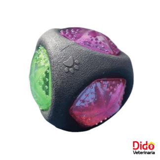 PELOTA FLASH LED CALABAZA PETS