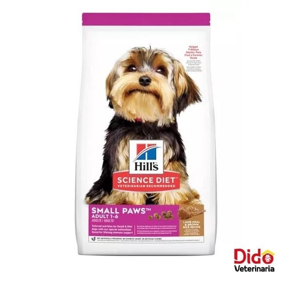 HILLS ADULT SMALL PAWS LAMB MEAL & BROWN RICE DOG