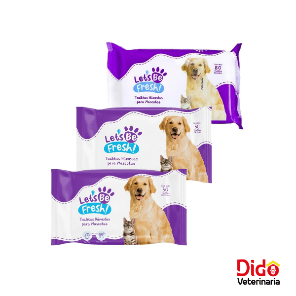 LETS BE FRESH - TOALLITAS HUMEDAS PARA MASCOTAS