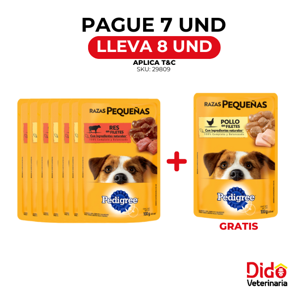 PEDIGREE POUCH ADULTO RAZAS PEQUEÑAS 100GM