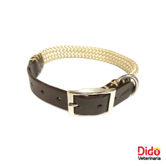 COLLAR PIOLA PLANA CUERO ALTORNO
