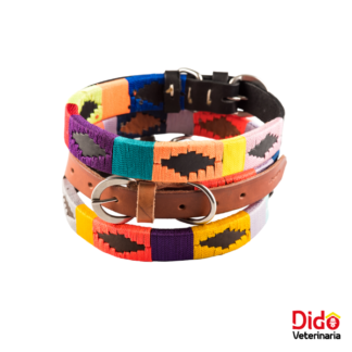 COLLAR EN CUERO CON TEJIDO ARGENTINO ALTORNO