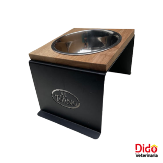 COMEDERO INDIVIDUAL ROBLE CON HIERRO ALTORNO