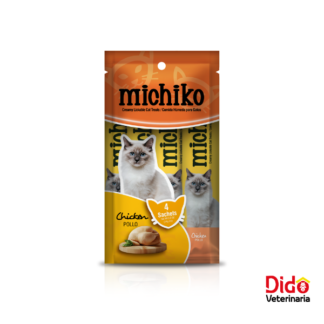 MICHIKO GATO ADULTO CREMA POLLO 4 UNDS