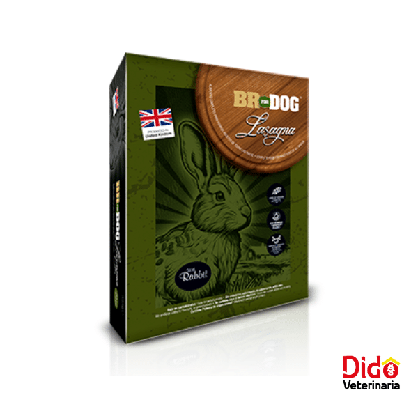 LASAGNA BR FOR DOG CON CONEJO X 395 GR