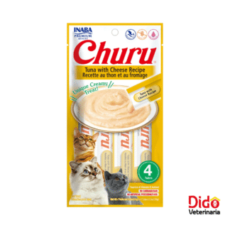 CHURU INABA CAT CREMA POLLO QUESO 4UND