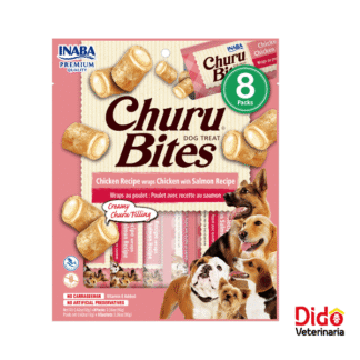 CHURU DOG BITES POLLO SALMÓN 8 UNDS X12 GM