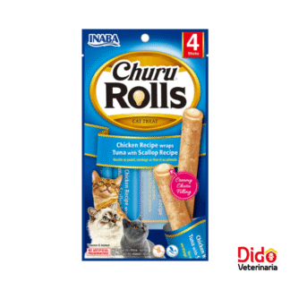 CHURU CAT ROLLS SCALOPE 4 UNDS X10 GM