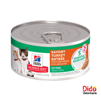 HILLS CAT KITTEN TURKEY LATA 5.5OZ