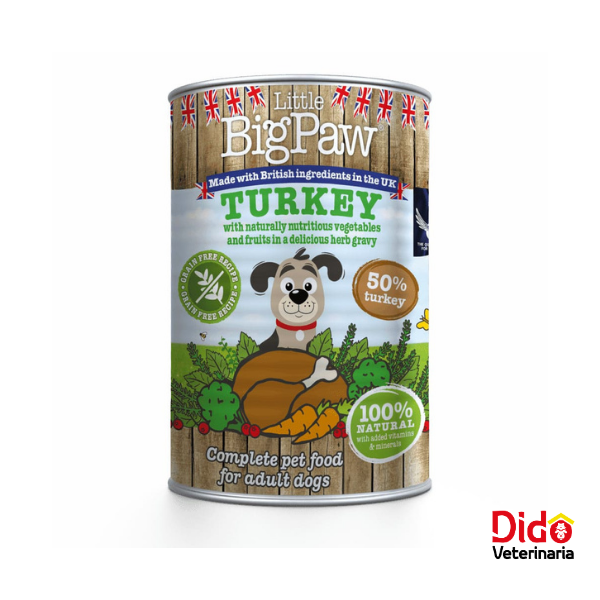 LITTLE BIGPAW DOG ADULTO PAVO LATA 390GM